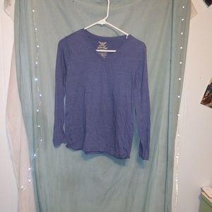 Long sleeve purple shirt